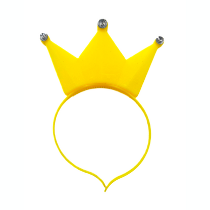 LED Haarreif Krone "CROWN" - blinkend und leuchtend - verschiedene Farben zur Auswahl