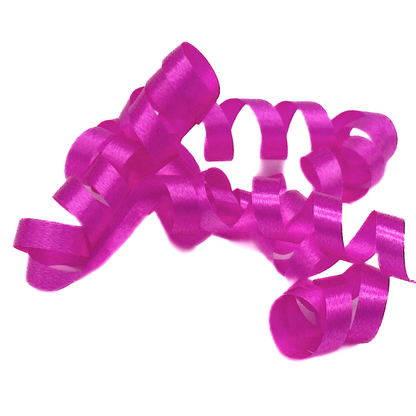 500m Rolle Premium Geschenkband Ballonband  Kräuselband Ringelband - pink