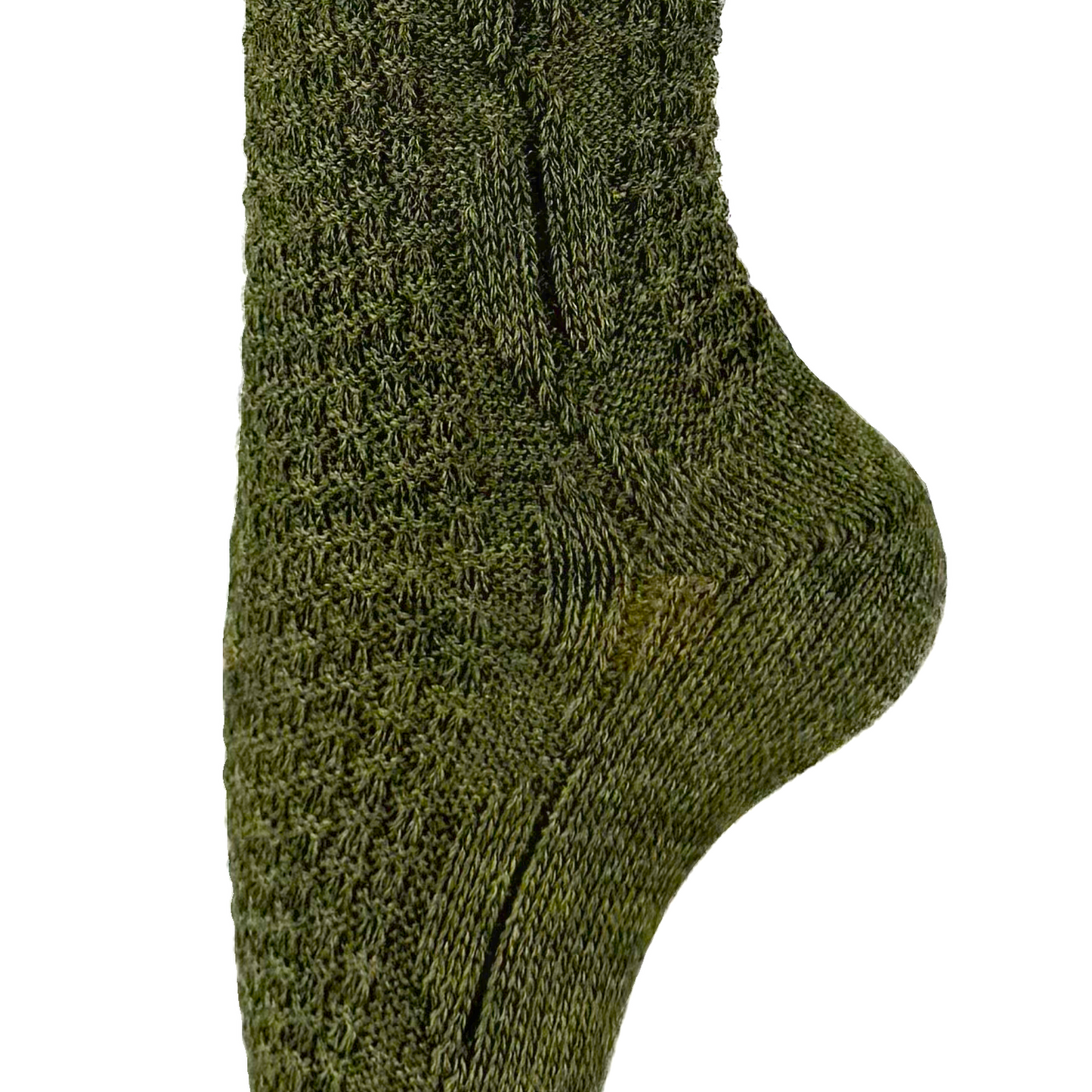 Damen und Herren Trachtenstrümpfe Wanderstrümpfe Wandersocken Kniestrümpfe mit edlem Strickmuster Zopfmuster kniehoch (dunkelgrün)