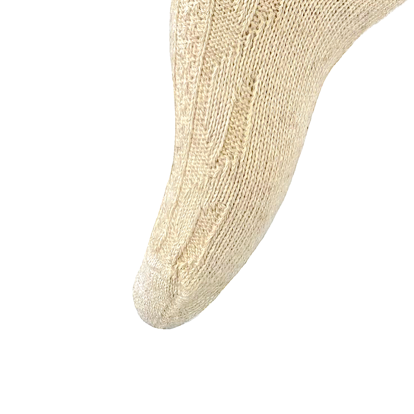 Damen und Herren Trachtenstrümpfe Wanderstrümpfe Wandersocken Kniestrümpfe mit edlem Strickmuster Zopfmuster – mit Leinen Anteil- (beige)