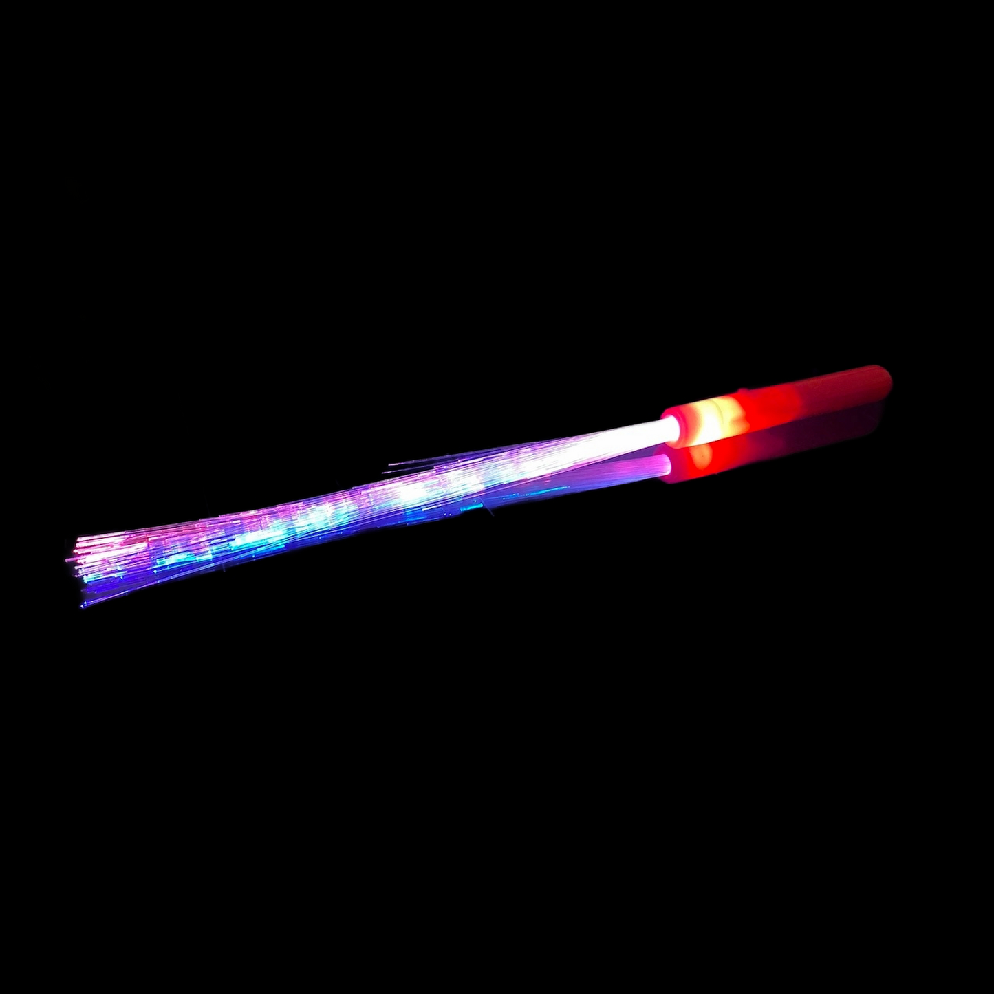 3 Stück LED Leuchtstab Glasfaser Blinkstab Partystab Leuchtwedel 36cm in 3 Farben