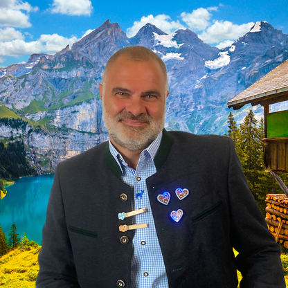 6 Stück Glubbal Glupperl Wäscheklammern "BREZEL" - Oktoberfest Geburtstag Firmenfeier Hochzeit Namensschild Party Bayern