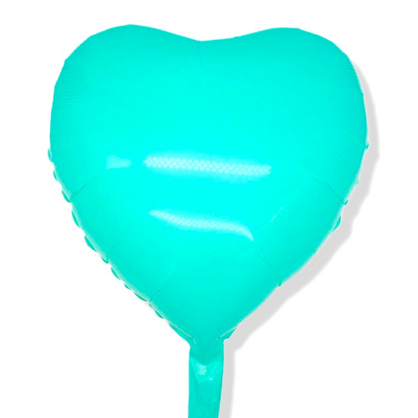 12x Folienballon "TÜRKISES HERZ" im Herz-Design (43cm) Heliumballon Liebe