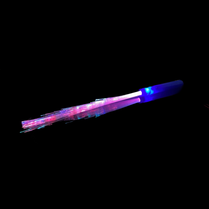 3 Stück LED Leuchtstab Glasfaser Blinkstab Partystab Leuchtwedel 36cm in 3 Farben